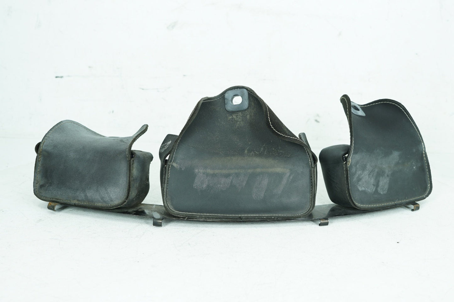 1999 - 2006 Harley-Davidson Touring Electra Glide Ultra Front Onboard Tool Bag Leather Storage Three Bag Pouch