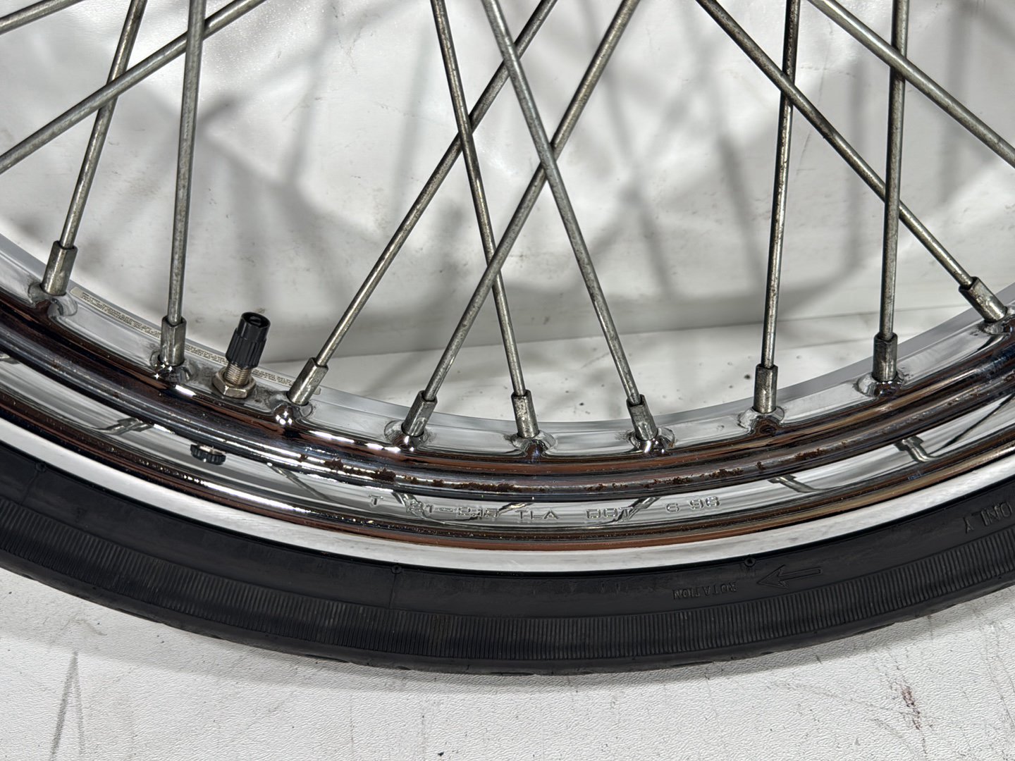 1997 Harley Sportster 1200 Custom XL1200C OEM Front Wheel Rim Tire Spoked