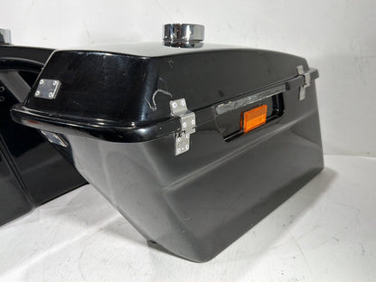2009 Harley Road King Touring Police OEM Left Right Saddlebags Luggage NOKey