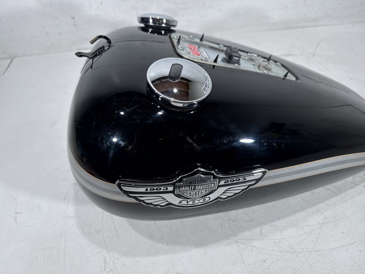2003 Harley Softail Deuce FXSTDI OEM Fuel Gas Tank Gasoline Reservoir EFI & Pump