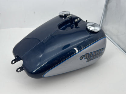 1999 - 2006 Harley-Davidson Dyna Low Rider Fuel Gas Tank Gasoline Reservoir w/ Fuel Tank Gauge Level