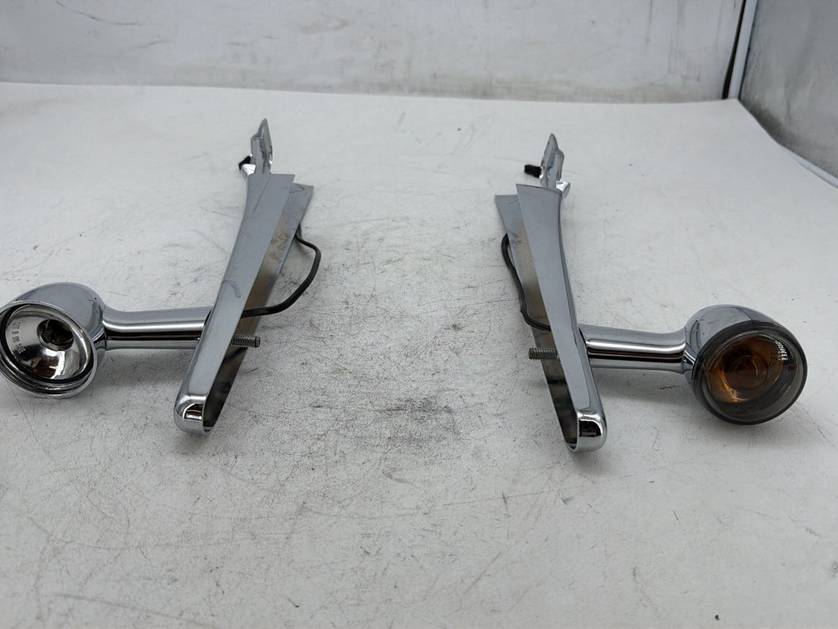 2006 Harley Sportster 1200 Custom XL1200C OEM Rear Left Right Fender Struts Bracket & Turn Signal