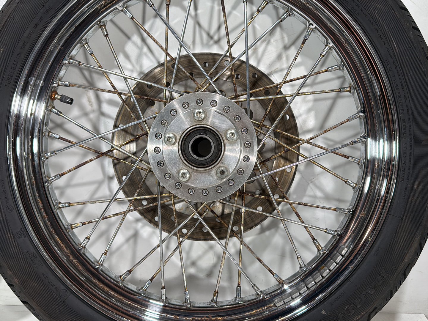 2007 Harley Dyna Street Bob FXDBI OEM Front Rear Wheel Rim Tire Spoked