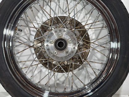 2007 Harley Dyna Street Bob FXDBI OEM Front Rear Wheel Rim Tire Spoked