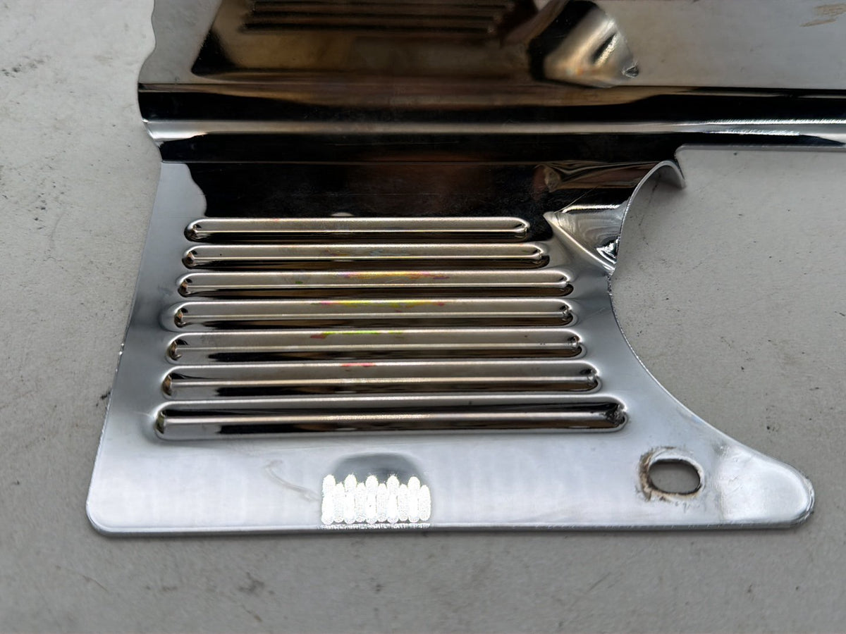 1990 Harley Electra Glide Touring Sport OEM Transmission Chrome Cover Trim Panel