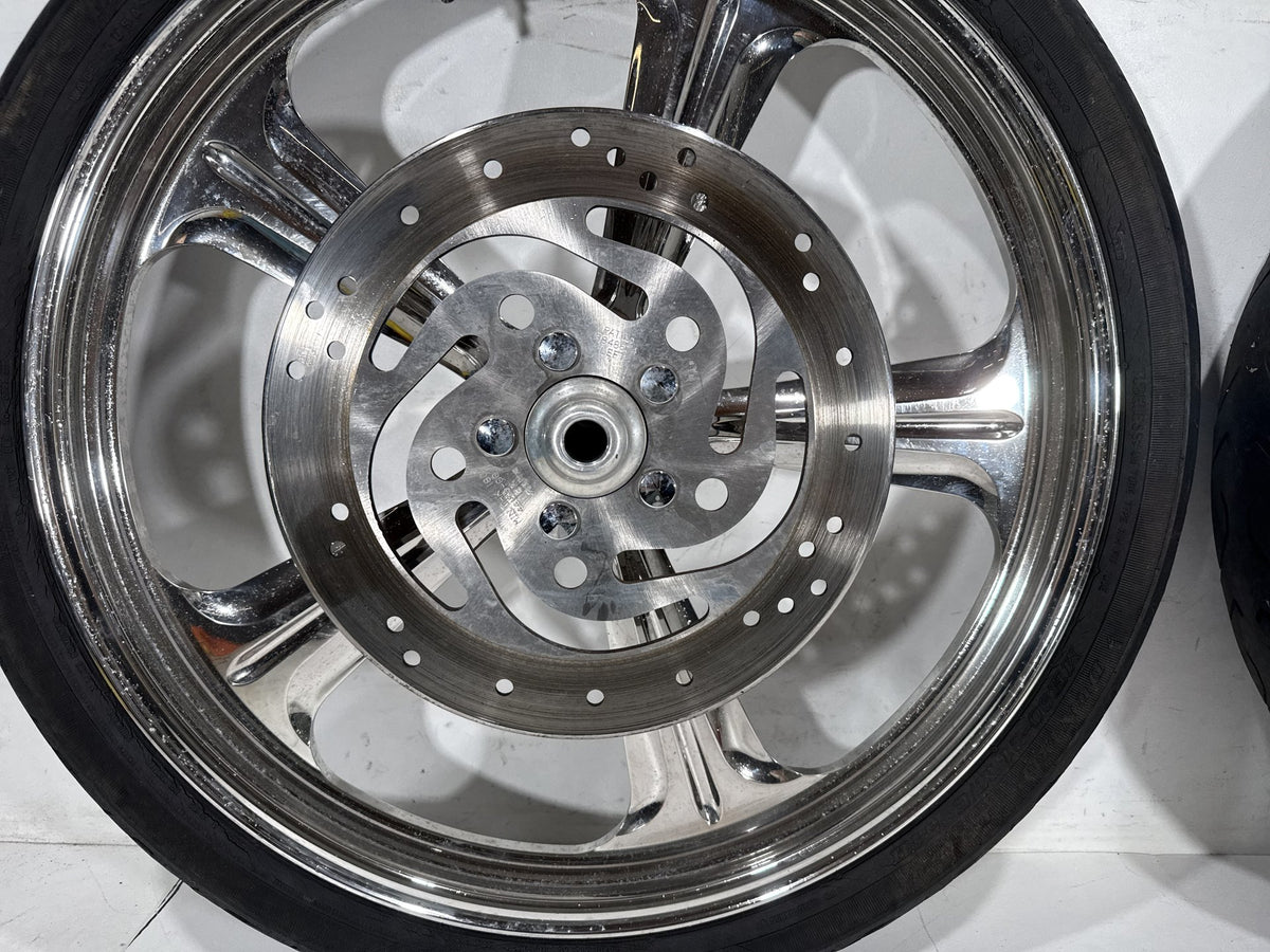 2001 Harley Softail Standard Front Rear Wheel Rim Tire MH90/21 130/90-16 16" 21"