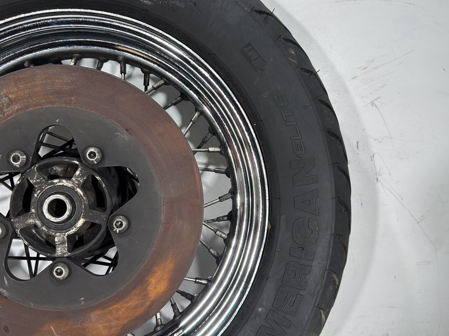 1998 Harley Road King Touring FLHRCI Classic OEM Rear Wheel Rim Tire Spoked