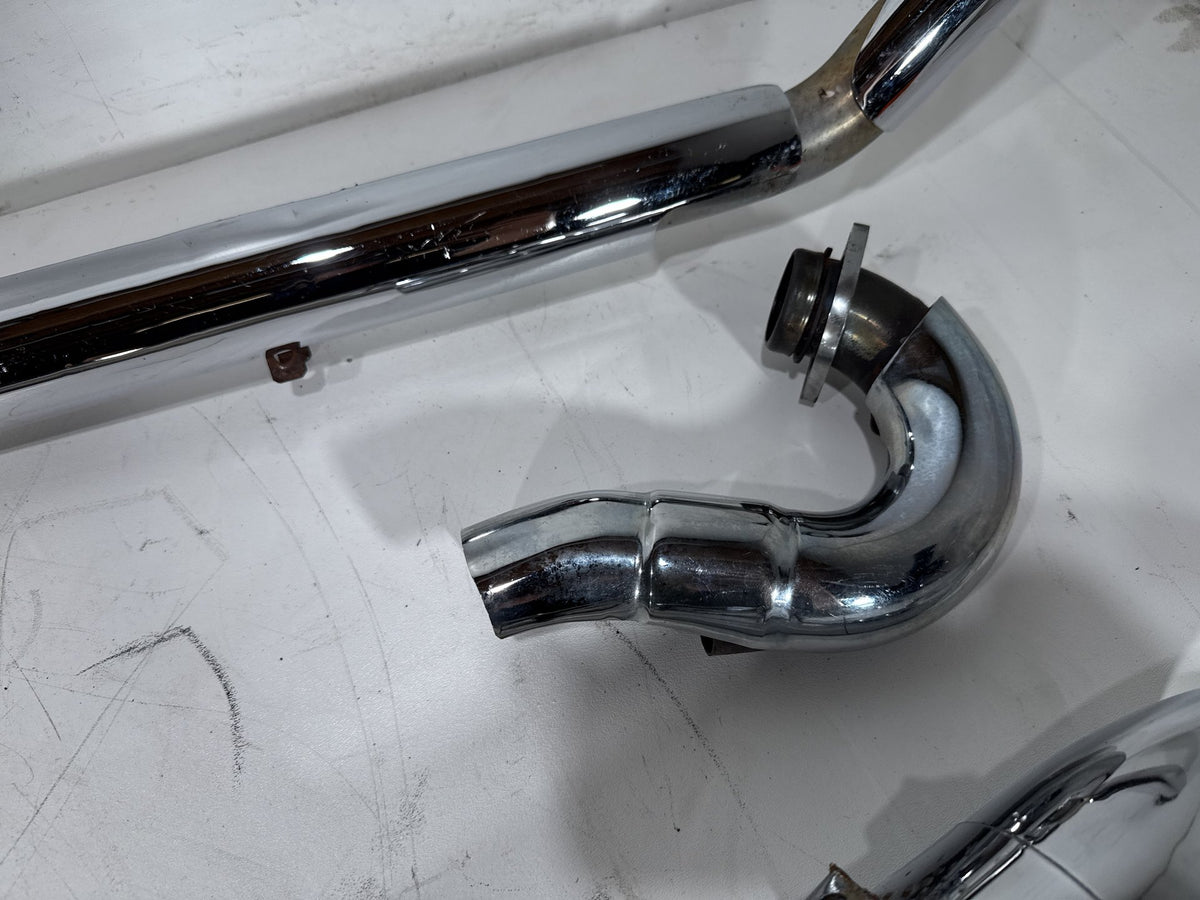 06 Harley Road King Touring Custom Exhaust Header Pipes Vance & Hines Scratched