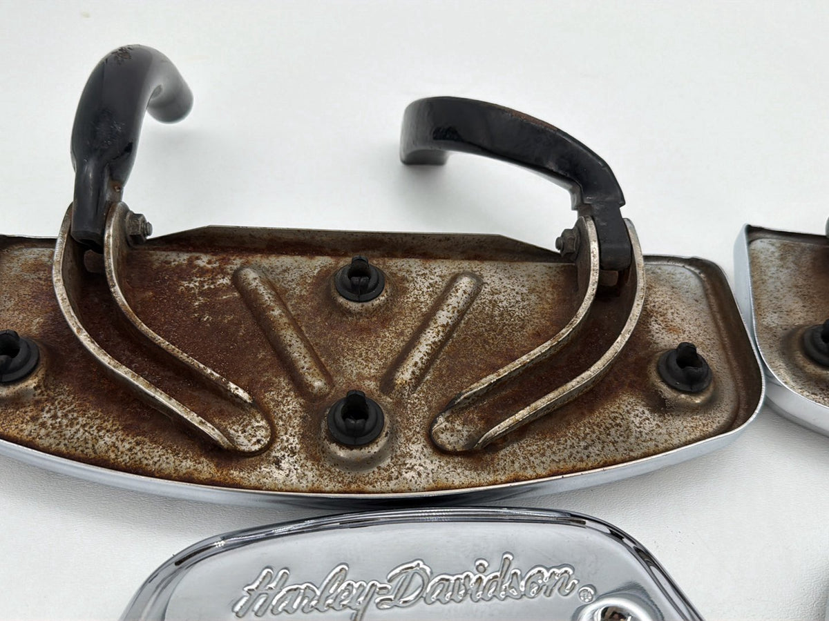 1994 Harley Electra Touring Left Right Driver & Pass Floorboard Foot Rest SKULL