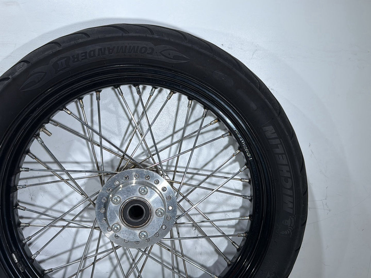 2009 Harley Dyna Street Bob FXDB OEM Front Rear Wheel Rim Tire Spoked
