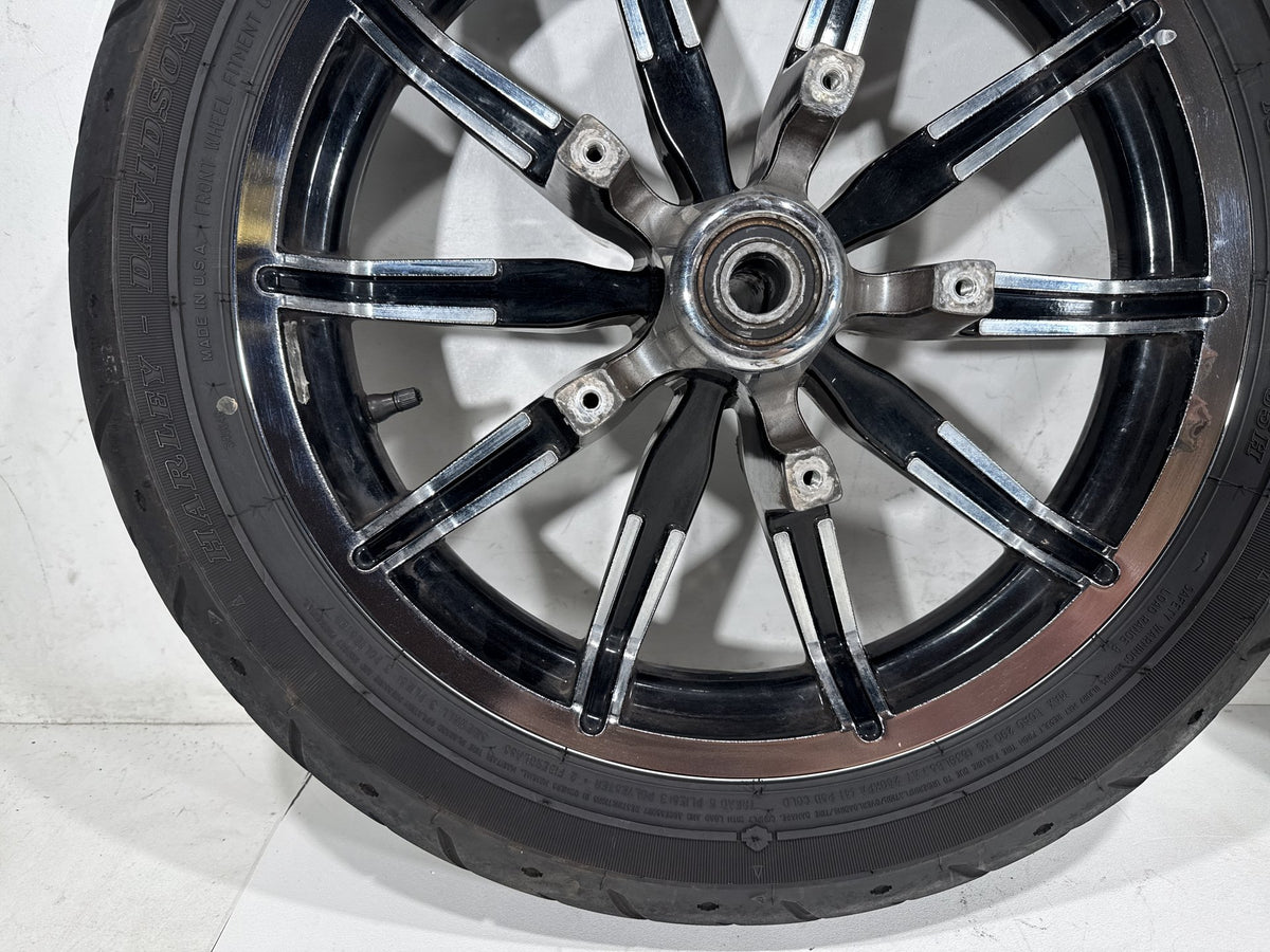 2014 Harley Electra Glide Touring OEM Front & Rear Wheel Rim Tire ABS 16" 17"