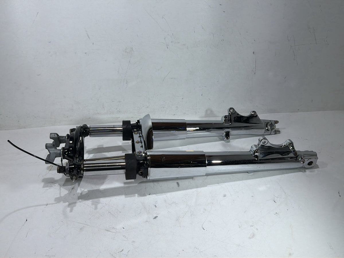 1997 Harley Road King Touring Front Triple Tree Set & LH RH Fork Legs Sliders