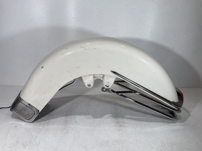 1999 - 2006 Harley-Davidson Touring Road King Police Front Wheel Fender Shell Panel w/ Front Fender Bumper Rail Cushion
