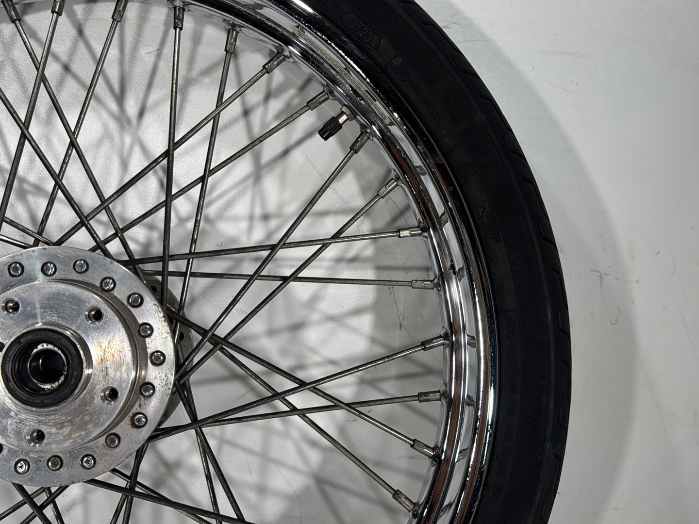 1997 Harley Sportster 1200 Custom XL1200C OEM Front Wheel Rim Tire Spoked