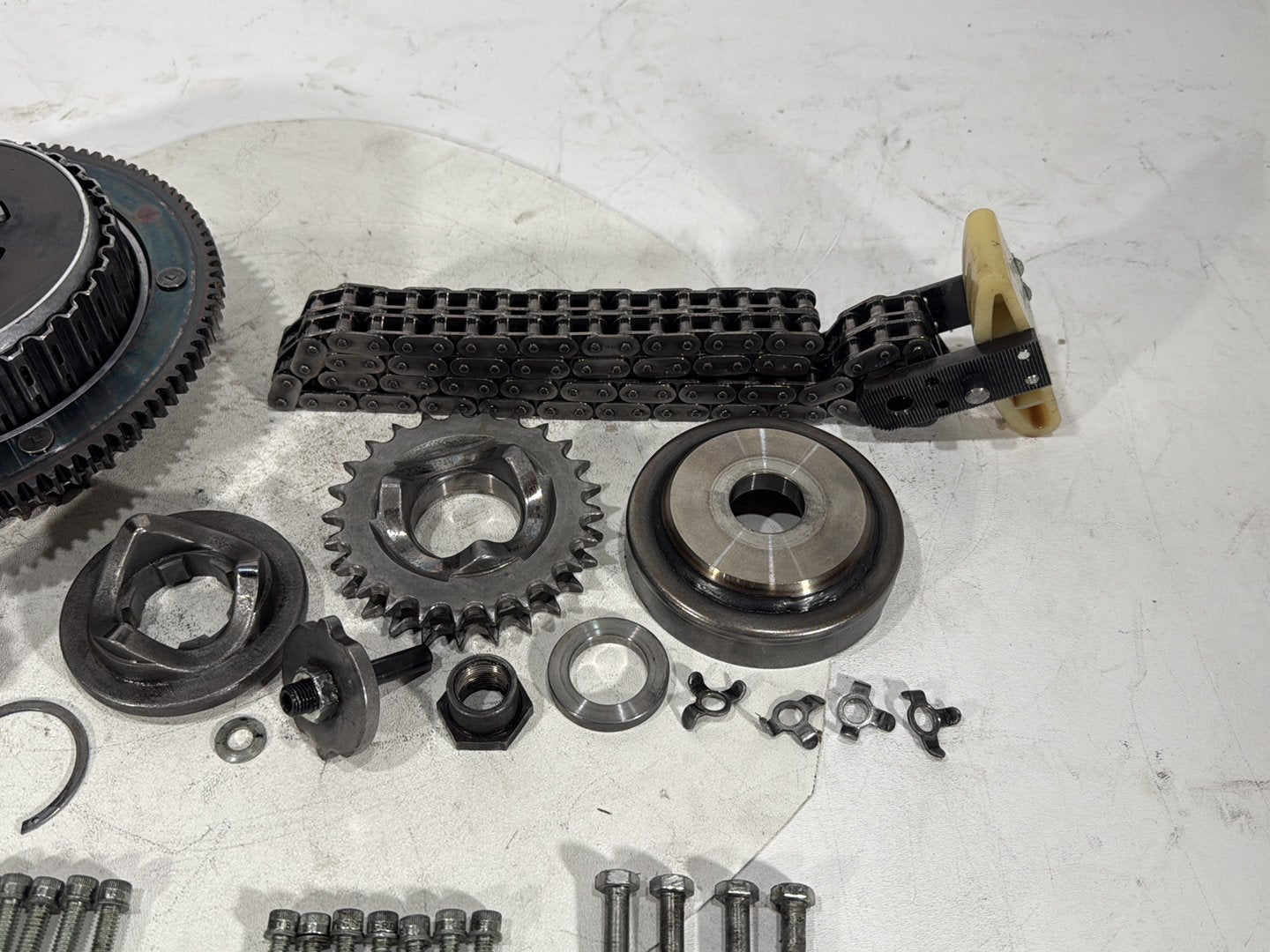 1997 Harley Softail Fat Boy FLSTF OEM Clutch Basket Chain Tensioner Kit 37707-94