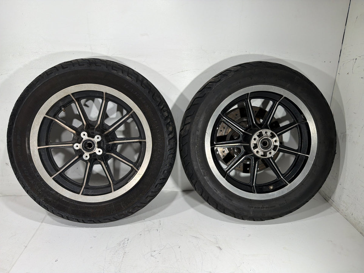 91 Harley Electra Glide Touring Classic Front & Rear Wheel Rim Tire MT90B16 16"