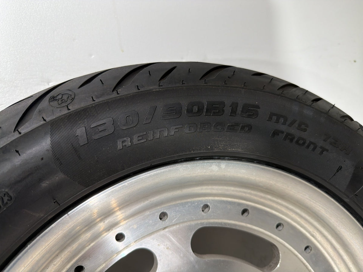 2012 Harley Dyna Fat Bob OEM Front Rear Wheel Rim Tire 130/90B16, 180/70B16 16"