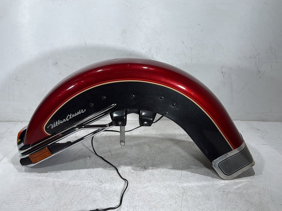 2007 Harley Electra Glide Touring Ultra OEM Front Wheel Fender Shell Panel Dent!