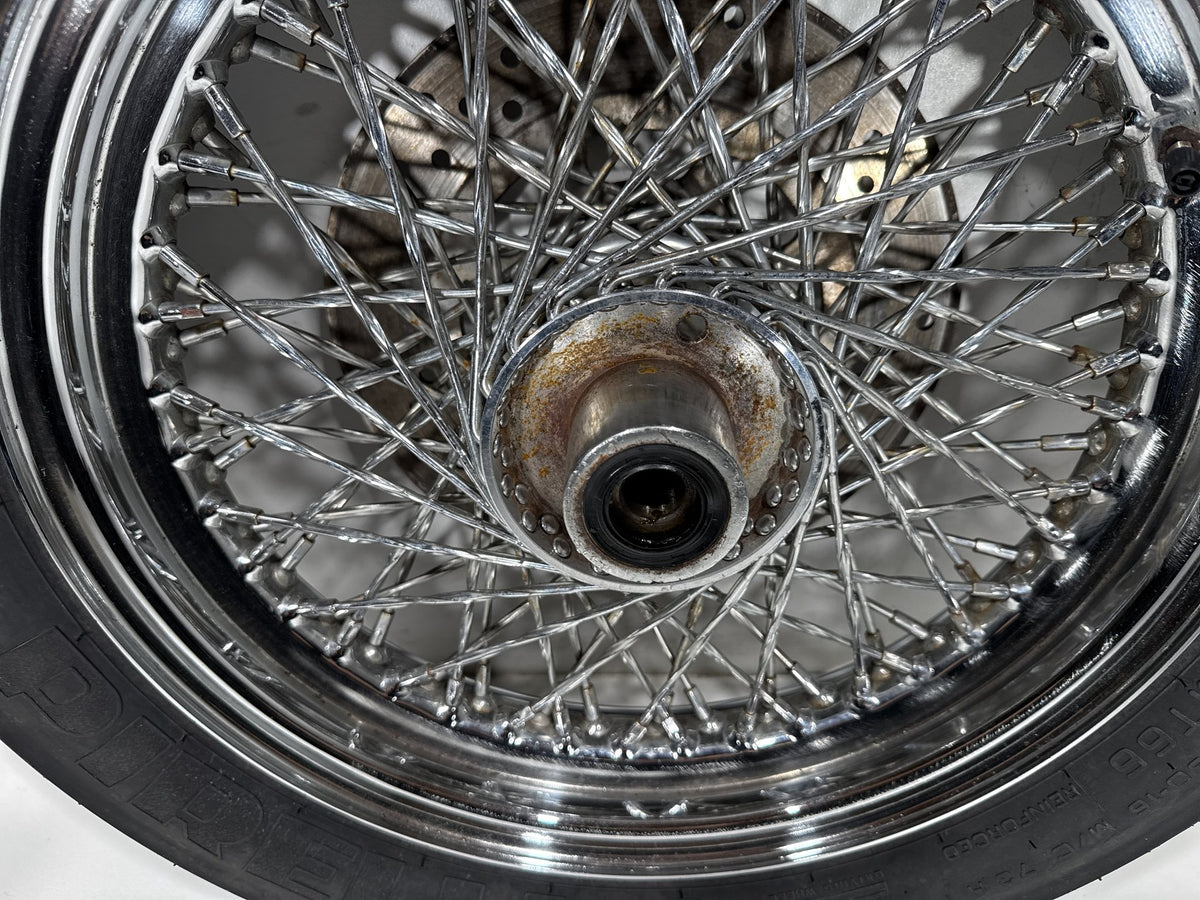 1995 Harley Heritage Softail Classic OEM Front Wheel Rim Tire Spoked MT90B16 16"