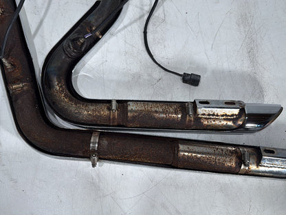 2015 Harley Dyna Low Rider FXDL OEM Exhaust Header Pipes Vance & Hines