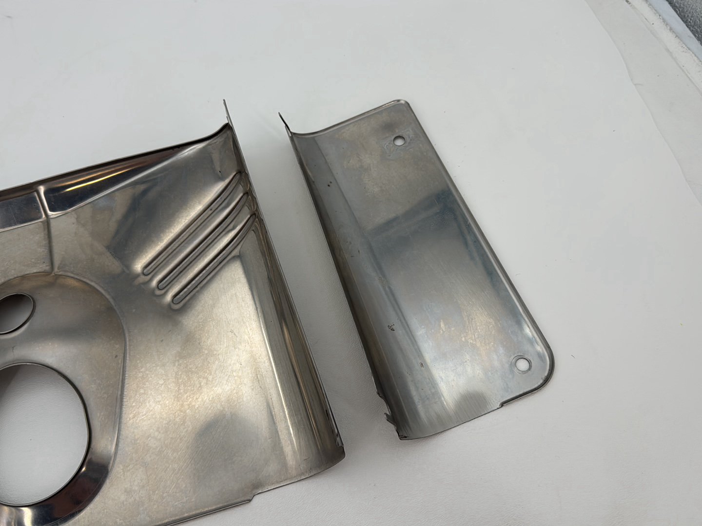 2007 Harley Softail Heritage Classic FLSTC OEM Front Left Right Fork Tube Slider Guard Covers