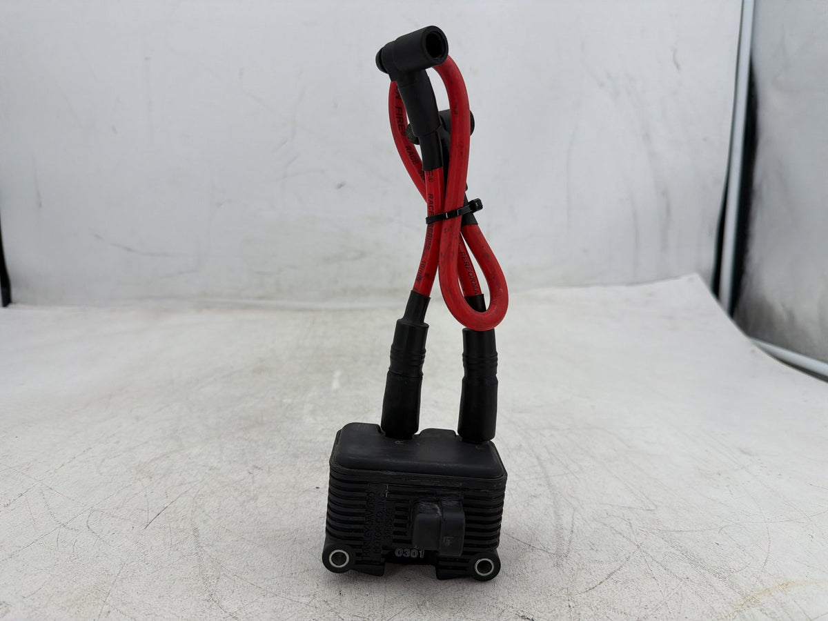 2001 Harley Fat Boy Softail FLSTF OEM Ignition Coil Spark Plugs Cable