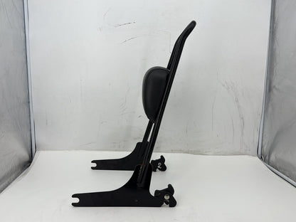 2012 Harley Dyna Fat Bob FXDF 103 OEM Rear Sissy Bar w/ Backrest Cushion Pad