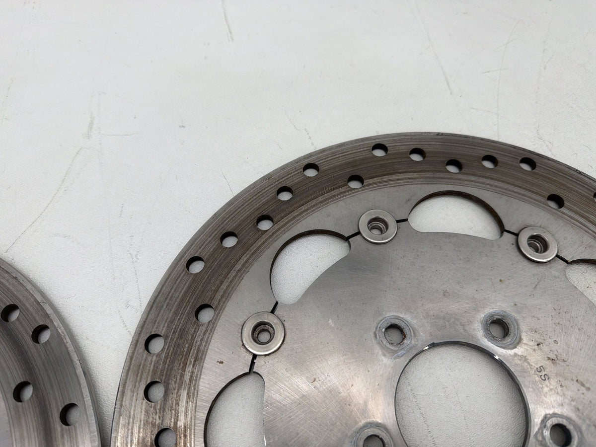 2016 Harley Dyna Fat Bob FXDF 103 OEM Front Brake Rotors Disc Pair