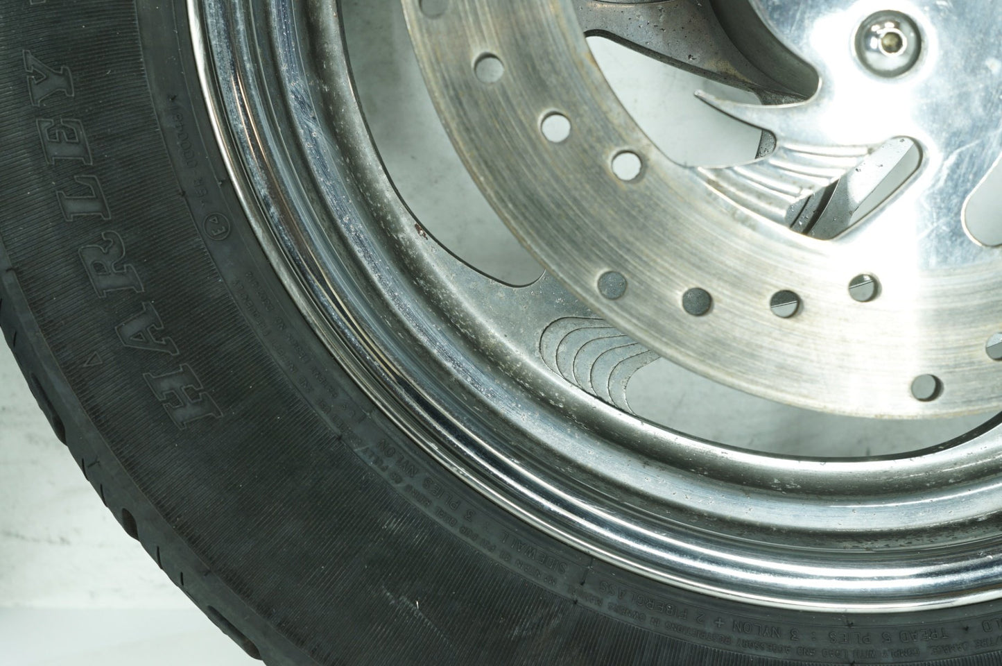 1986 - 2003 Harley-Davidson Sportster Hugger Front & Rear Wheel Rim Tire 43499-84