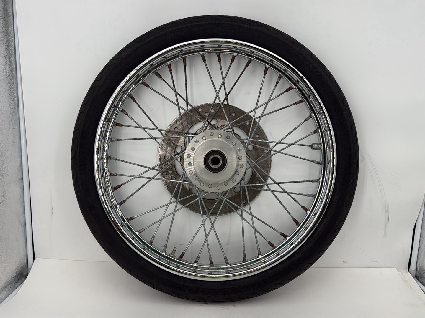 2003 Harley Sportster XL1200C 1200 Custom Anniversary OEM Front Wheel Rim Tire Spoked