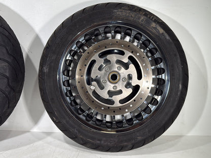 2007 - 2016 Harley-Davidson Touring Electra Glide Ultra Front & Rear Wheel Rim Tire 42196-10 , 42195-10