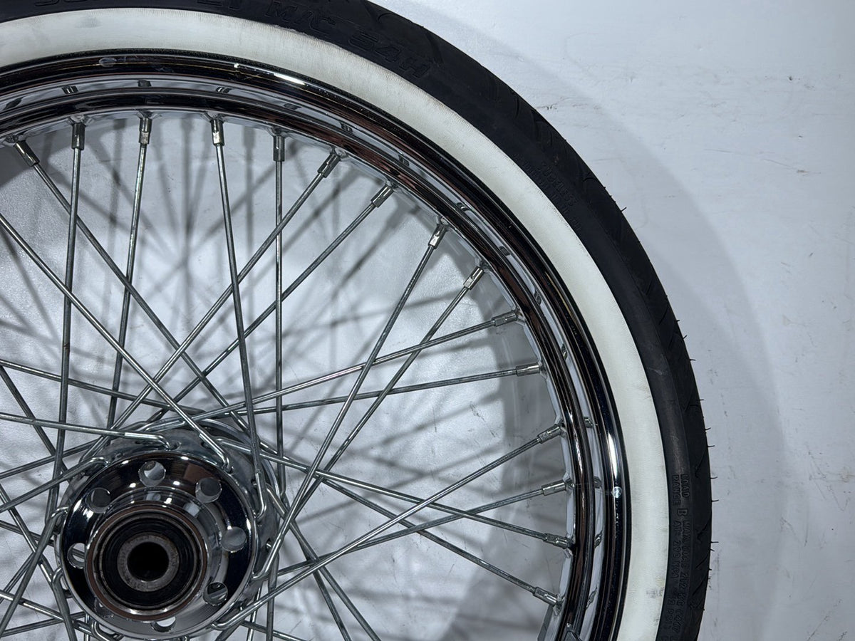 2003 Harley Softail Deuce FXSTD OEM Front Wheel Rim Tire Spoked