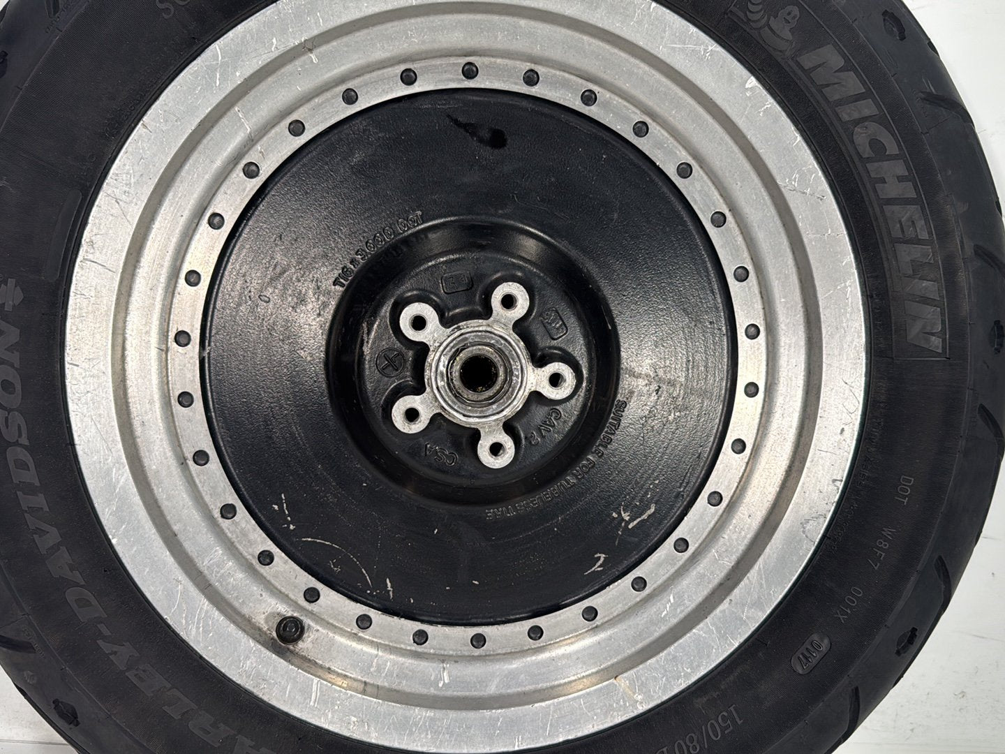 2000 Harley Dyna FXDWG Wide Glide OEM Rear Wheel Rim Tire