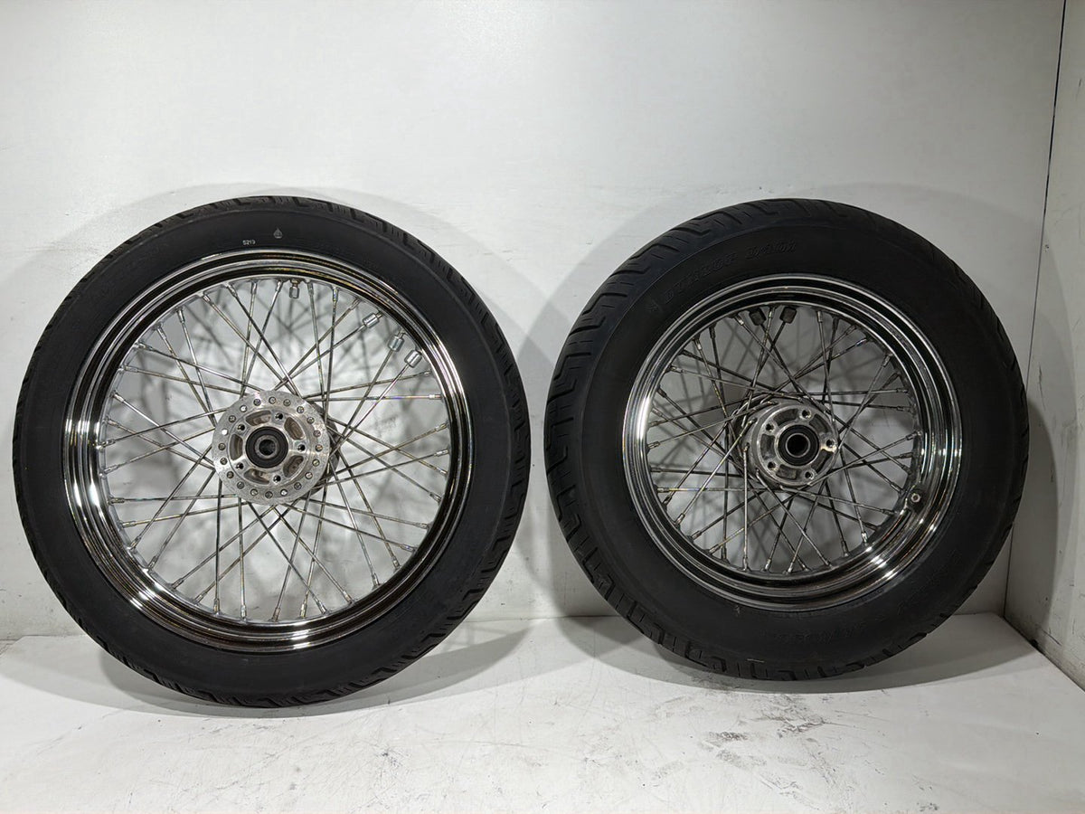 2005 Harley Sportster 1200 XL1200R OEM Front Rear Wheel Rim Tire Spoked 16" 19"