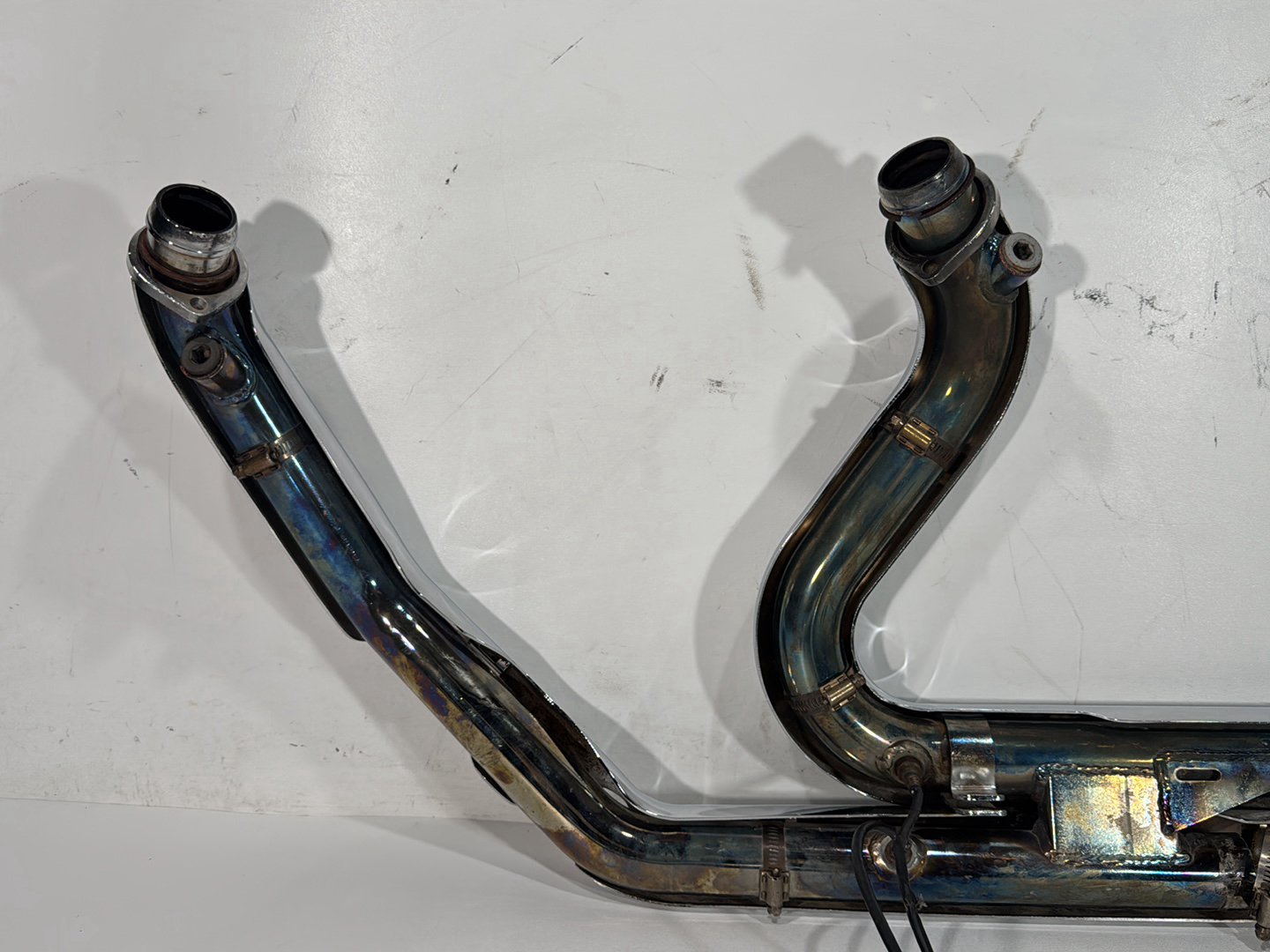 2014 Harley Electra Glide Touring CVO Screamin Eagle OEM Exhaust Header Pipes Muffler Vance & Hines