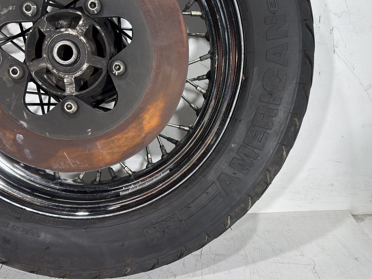 1998 Harley Road King Touring FLHRCI Classic OEM Rear Wheel Rim Tire Spoked