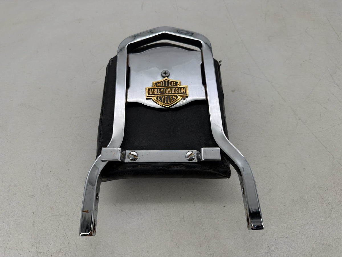 2016 Harley Dyna Fat Bob FXDF 103 OEM Rear Sissy Bar w/ Backrest Cushion Pad
