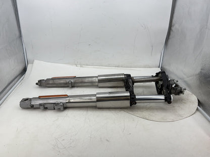 11 Harley Electra Glide OEM Front Triple Tree Set &amp; LH RH Fork Legs Sliders