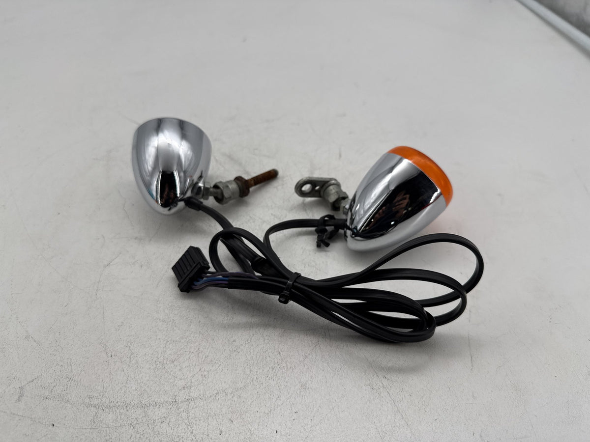 2008 Harley Softail Custom FXSTC OEM Front Left Right Turn Signal Indicators