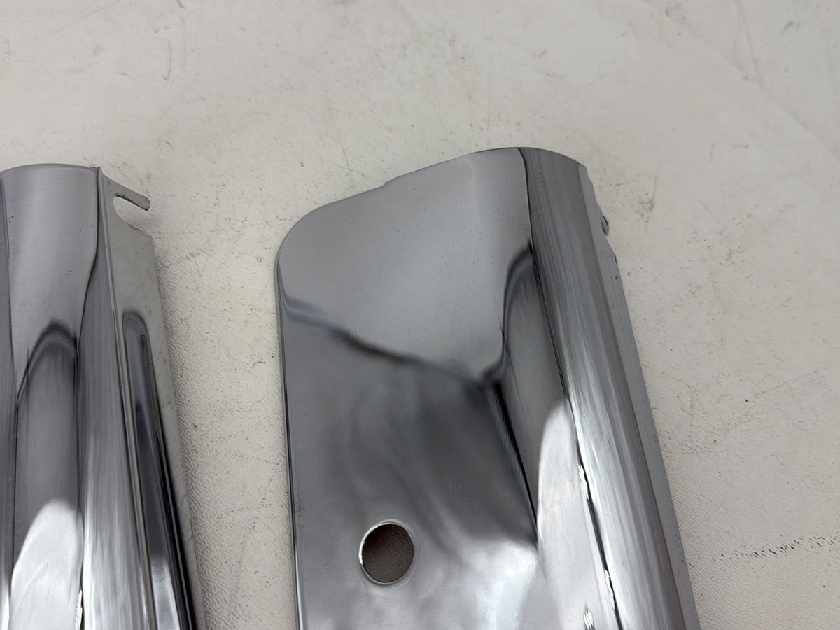 2002 Harley Heritage Softail Classic Front LH RH Fork Tube Guard Covers Nacelle
