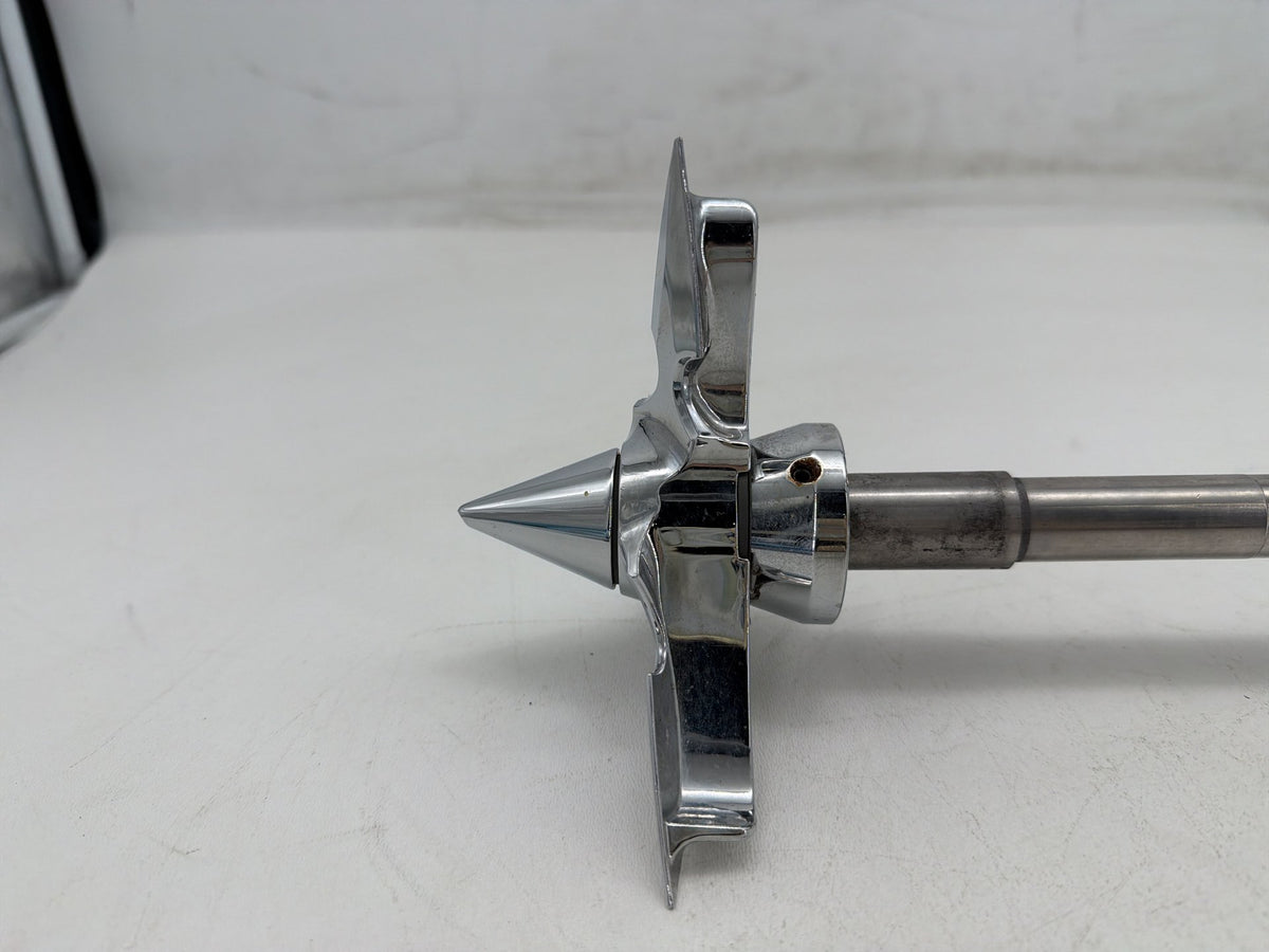 2001 Harley Softail Standard OEM Front Wheel Axle Bolt Shaft w/ Spearhead Caps