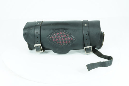 1999 - 2006 Harley-Davidson Dyna Wide Glide Front Onboard Tool Bag Leather Storage Aftermarket