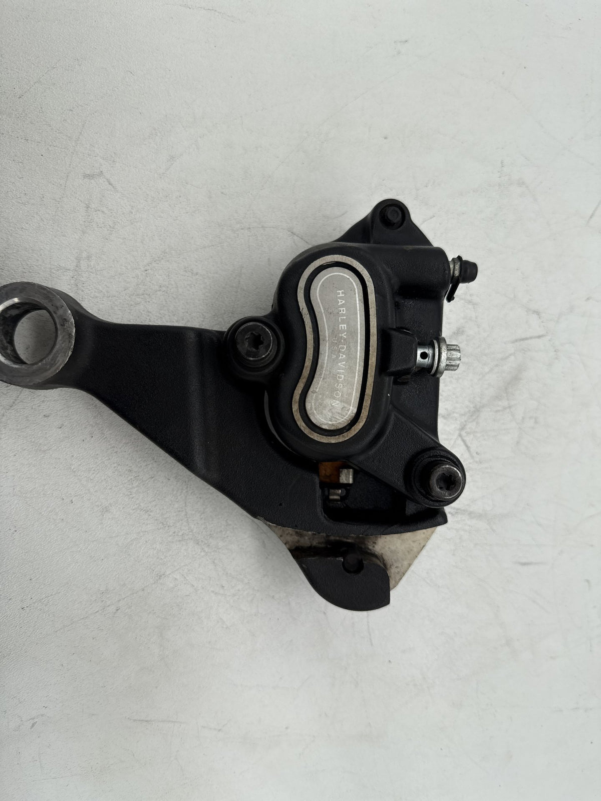 2008 Harley Softail Custom FXSTC OEM Rear Back Brake Caliper w/ Bracket