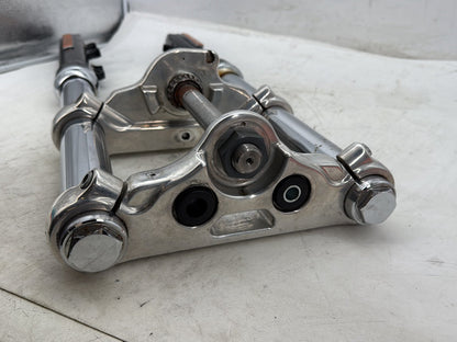 2012 Harley Dyna FXDF Fat Bob OEM Front Triple Tree Set & LH RH Fork Legs Sliders