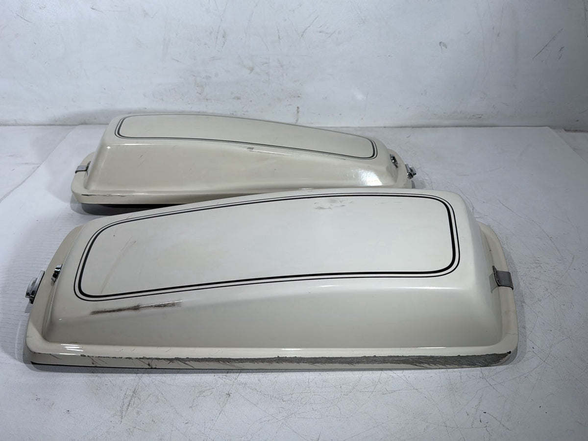 1992 Harley Electra Glide Touring Classic Left & Right Saddlebag Lid Cover Caps