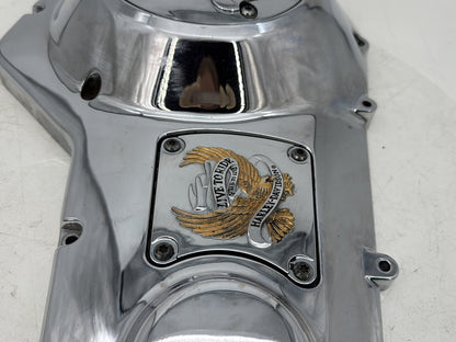 95 Harley Touring Electra Glide Classic Outer Primary Clutch Cover Golden Eagle