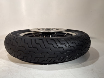 1984 - 1998 Harley-Davidson Touring Electra Glide Classic Front Wheel Rim Tire MT90B16 72H, Dunlop, 16"
