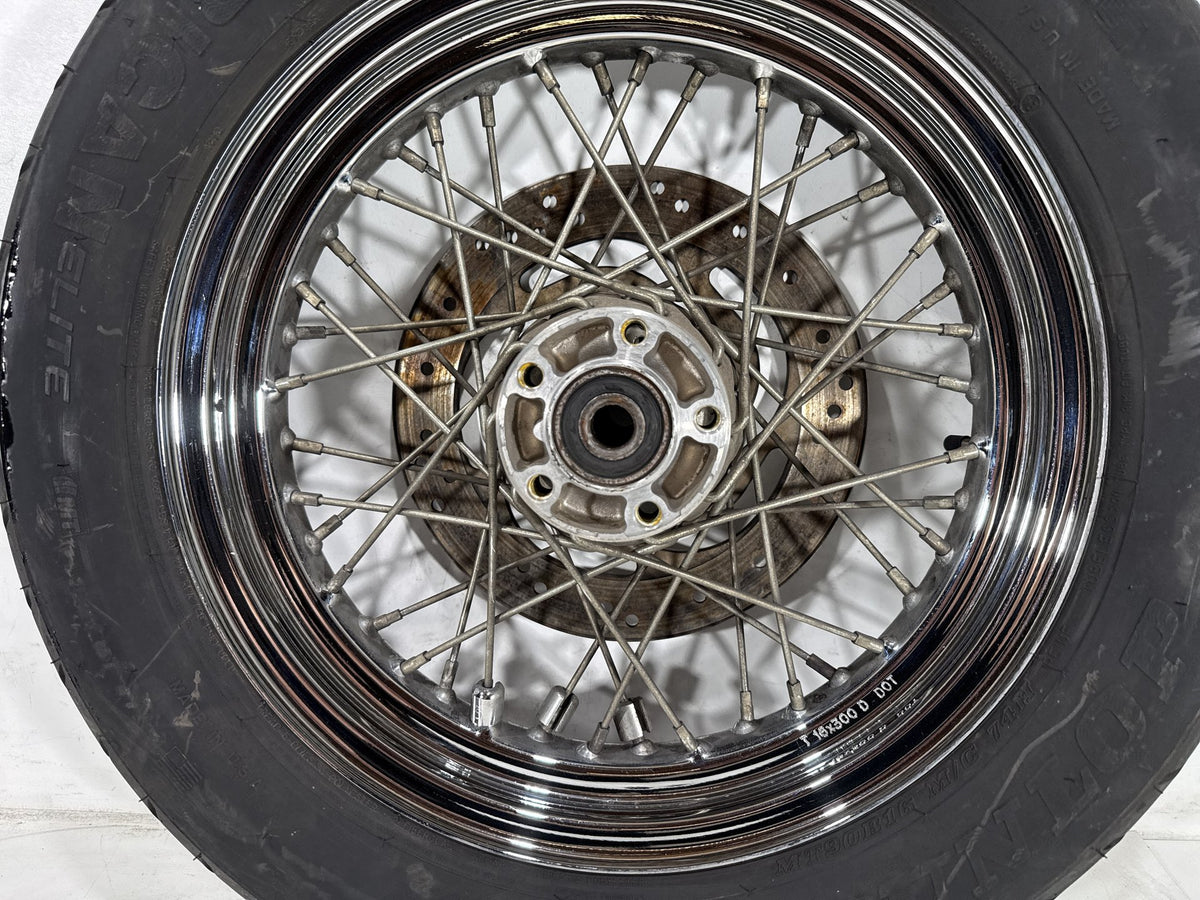 2001 Harley Heritage Softail Classic OEM Rear Wheel Rim Tire Spoked MT90B16 16"
