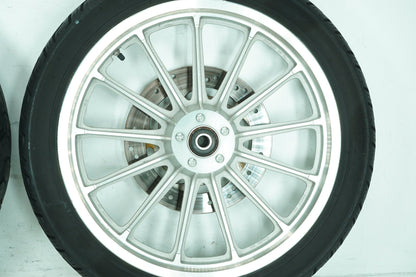 1989 - 2003 Harley-Davidson Sportster Hugger Front & Rear Wheel Rim Tire 43594-00A