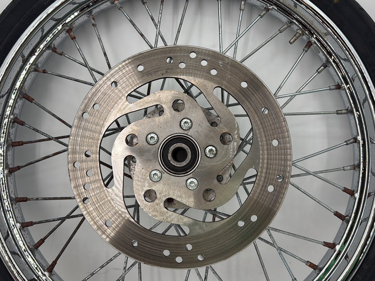 2003 Harley Sportster XL1200C 1200 Custom Anniversary OEM Front Wheel Rim Tire Spoked
